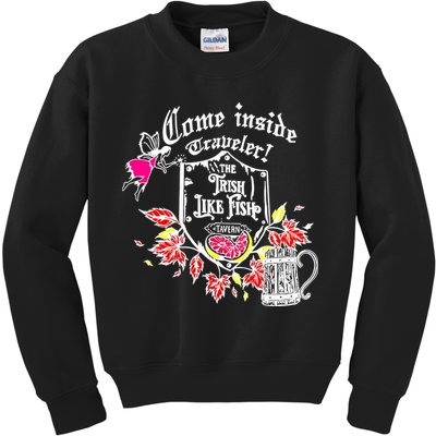 Trisha Paytas Come Inside Traveler The Trish Like Fish Tavern Kids Sweatshirt