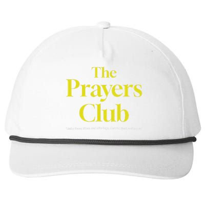 The Prayers Club Snapback Five-Panel Rope Hat