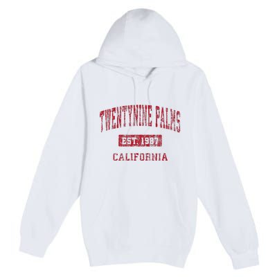 Twentynine Palms California Ca Vintage Premium Pullover Hoodie