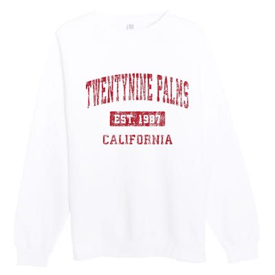 Twentynine Palms California Ca Vintage Premium Crewneck Sweatshirt