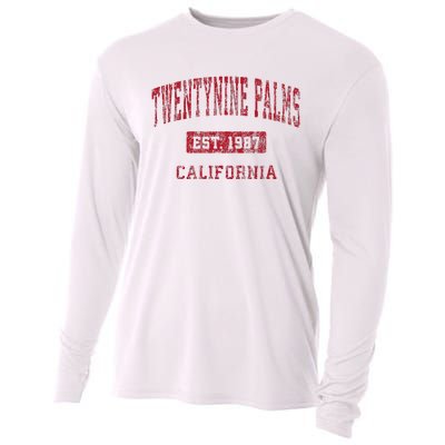 Twentynine Palms California Ca Vintage Cooling Performance Long Sleeve Crew