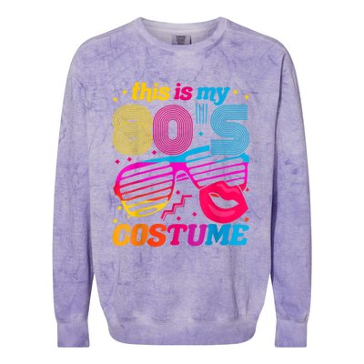 Theme Party Costume 80s Colorblast Crewneck Sweatshirt