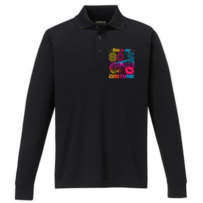 Theme Party Costume 80s Performance Long Sleeve Polo