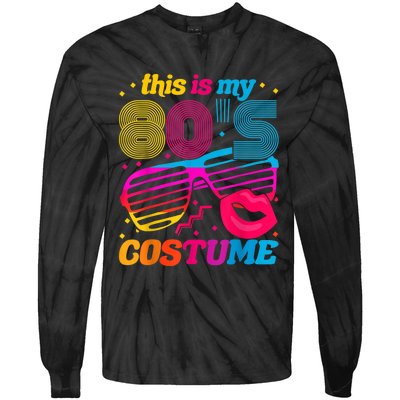 Theme Party Costume 80s Tie-Dye Long Sleeve Shirt