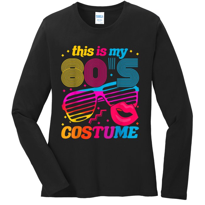 Theme Party Costume 80s Ladies Long Sleeve Shirt