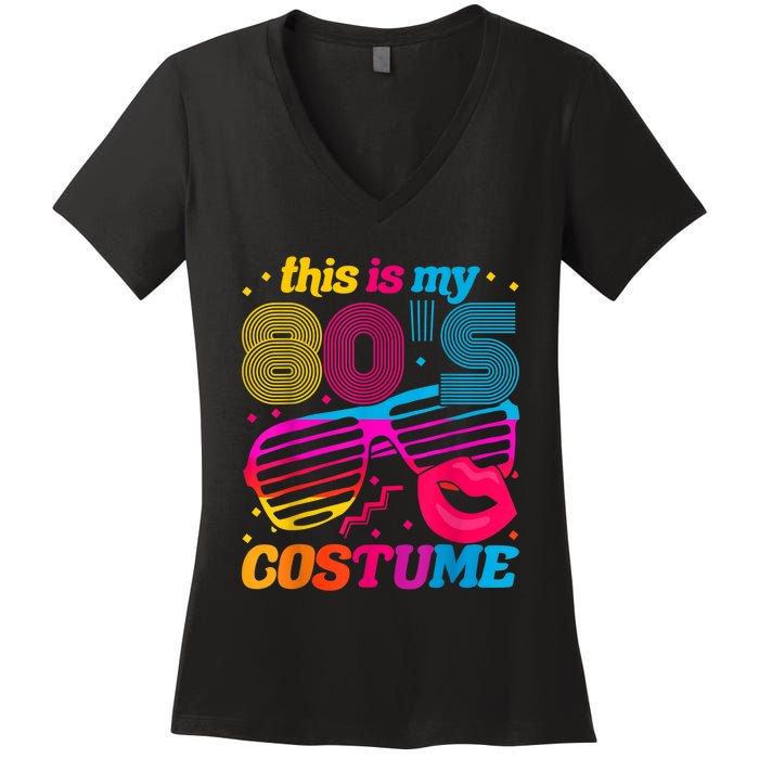 Theme Party Costume 80s Women's V-Neck T-Shirt