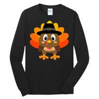 Turkey Pilgrim Costume Thanksgiving Tall Long Sleeve T-Shirt