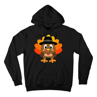 Turkey Pilgrim Costume Thanksgiving Tall Hoodie