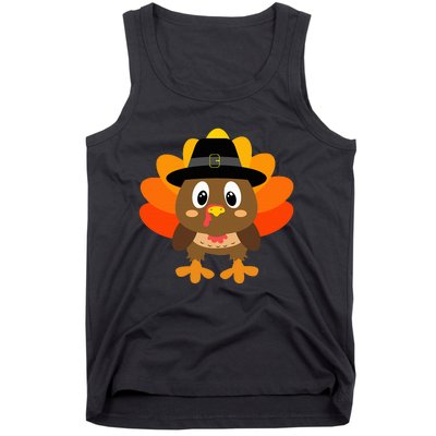 Turkey Pilgrim Costume Thanksgiving Tank Top