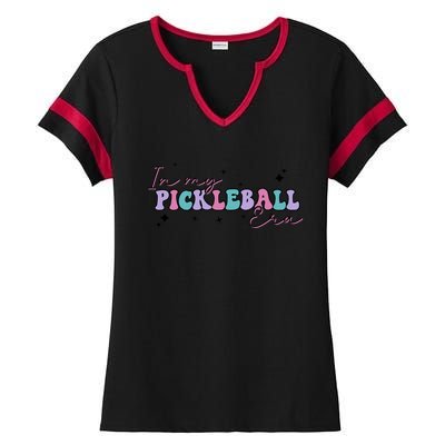 Trendy Pickleball Coach With Saying In My Pickleball Era Funny Gift Ladies Halftime Notch Neck Tee