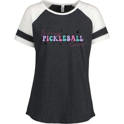 Trendy Pickleball Coach With Saying In My Pickleball Era Funny Gift Enza Ladies Jersey Colorblock Tee