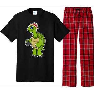 Turtle Photographer Camera Gift Pajama Set