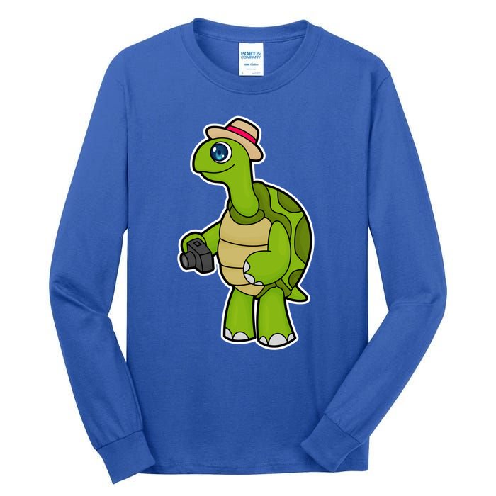 Turtle Photographer Camera Gift Tall Long Sleeve T-Shirt