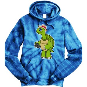 Turtle Photographer Camera Gift Tie Dye Hoodie