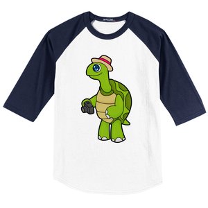 Turtle Photographer Camera Gift Baseball Sleeve Shirt