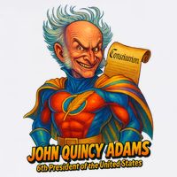The Presidential Chronicles John Quincy Adams Women's V-Neck T-Shirt