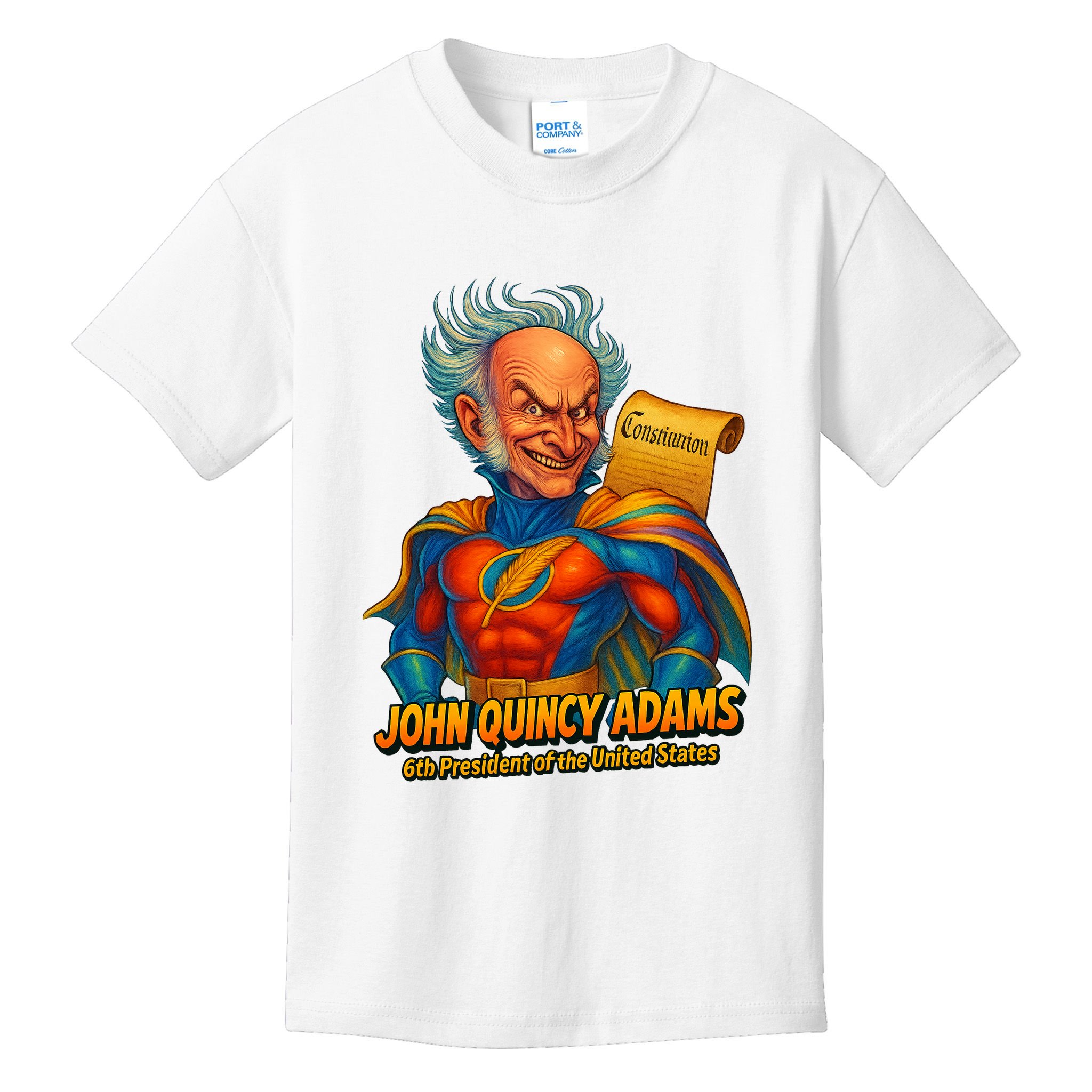 The Presidential Chronicles John Quincy Adams Kids T-Shirt