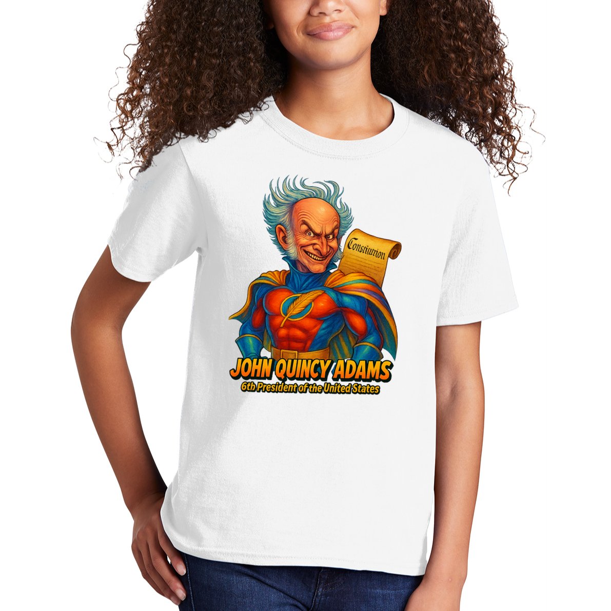 The Presidential Chronicles John Quincy Adams Kids T-Shirt
