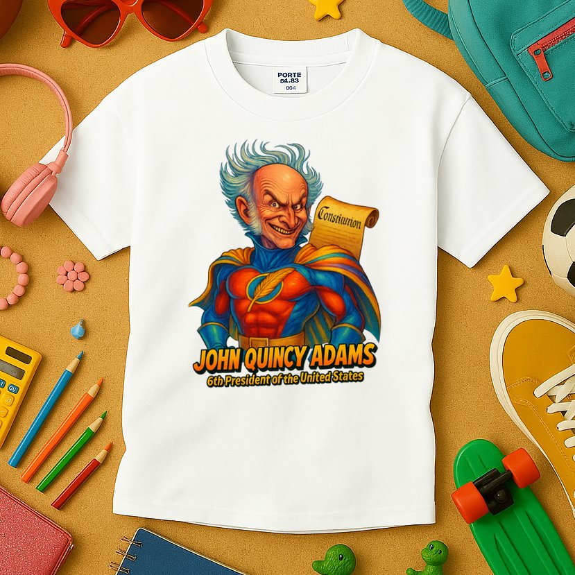 The Presidential Chronicles John Quincy Adams Kids T-Shirt