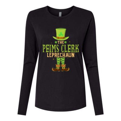 The Peims Clerk Leprechaun Funny Matching St Patricks Day Great Gift Womens Cotton Relaxed Long Sleeve T-Shirt