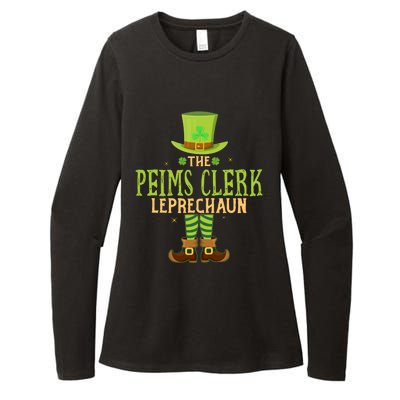 The Peims Clerk Leprechaun Funny Matching St Patricks Day Great Gift Womens CVC Long Sleeve Shirt