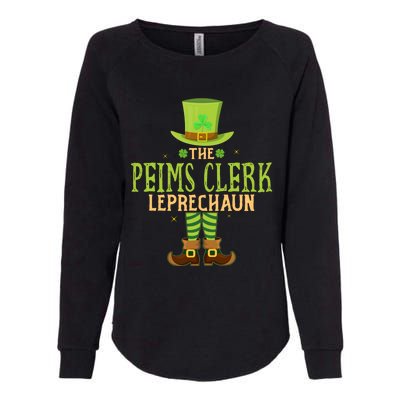 The Peims Clerk Leprechaun Funny Matching St Patricks Day Great Gift Womens California Wash Sweatshirt