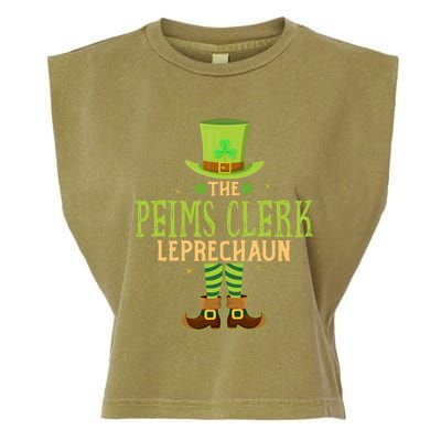 The Peims Clerk Leprechaun Funny Matching St Patricks Day Great Gift Garment-Dyed Women's Muscle Tee