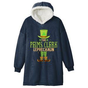 The Peims Clerk Leprechaun Funny Matching St Patricks Day Great Gift Hooded Wearable Blanket