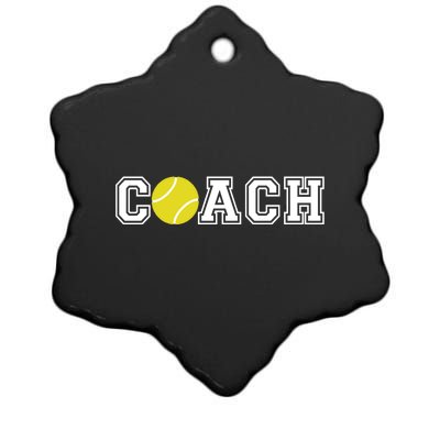 Tennis Player Coach Sports Dad Gift For Tennis Trainer Meaningful Gift Ceramic Star Ornament