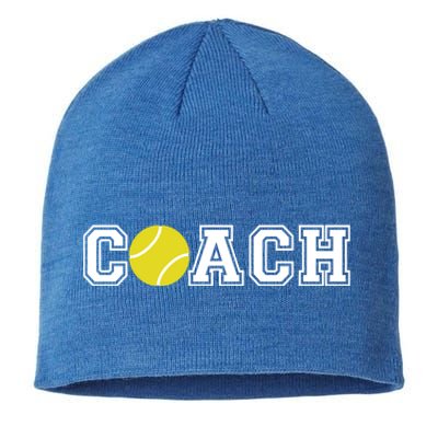 Tennis Player Coach Sports Dad Gift For Tennis Trainer Meaningful Gift Sustainable Beanie