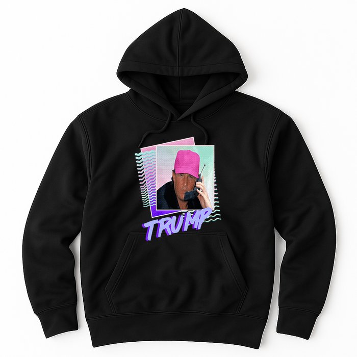 Trump Pink Cap Making Phone Call Hoodie