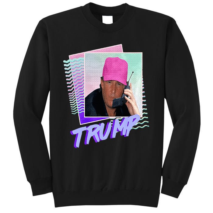 Trump Pink Cap Making Phone Call Sweatshirt