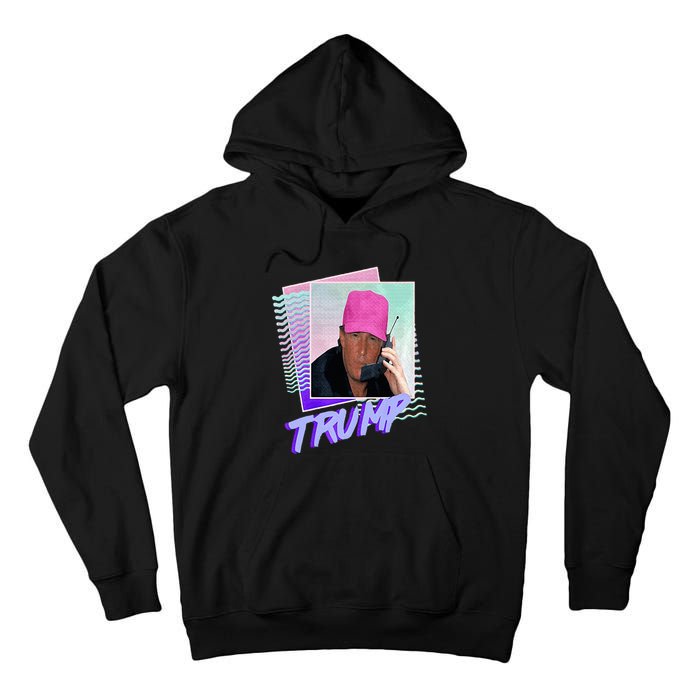 Trump Pink Cap Making Phone Call Tall Hoodie