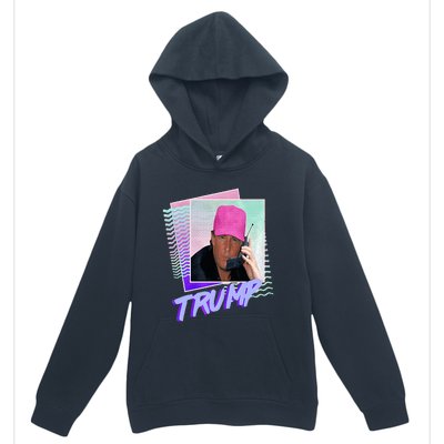 Trump Pink Cap Making Phone Call Urban Pullover Hoodie