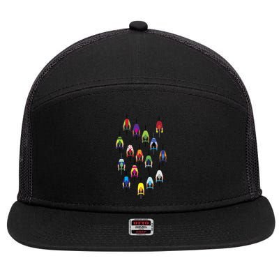 The Peloton – Cyclists Active 7 Panel Mesh Trucker Snapback Hat