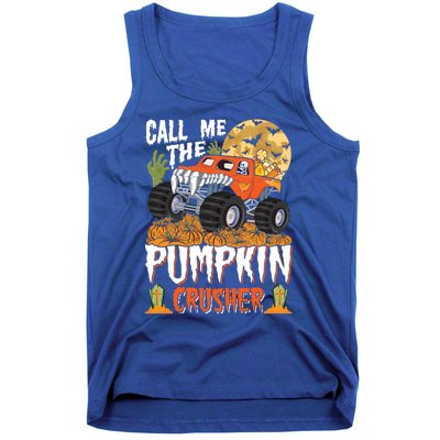 The Pumpkin Crusher Halloween Monster Truck Gift Tank Top