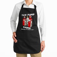 Two Pump Chump Running Out Way Too Fast Funny Quote Apron