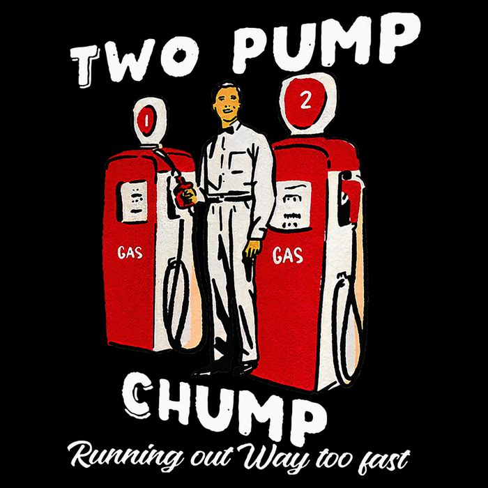 Two Pump Chump Running Out Way Too Fast Funny Quote Baby Bodysuit