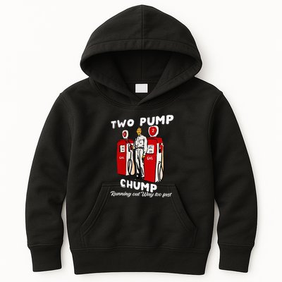 Two Pump Chump Running Out Way Too Fast Funny Quote Kids Hoodie