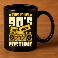 Theme Party Costume 90s 11oz C Handle Ceramic Mug