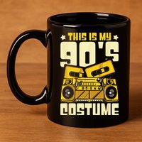 Theme Party Costume 90s 11oz C Handle Ceramic Mug