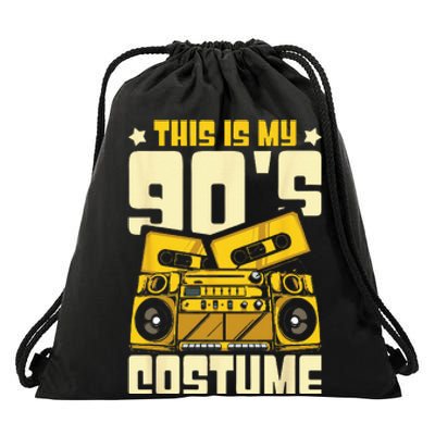 Theme Party Costume 90s Drawstring Bag