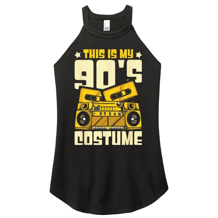 Theme Party Costume 90s Women's Perfect Tri Rocker Tank