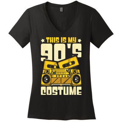 Theme Party Costume 90s Women's V-Neck T-Shirt
