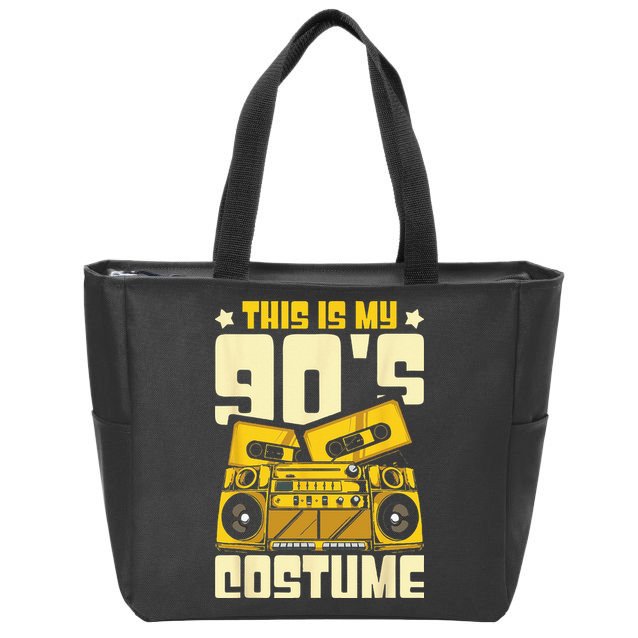 Theme Party Costume 90s Zip Tote Bag