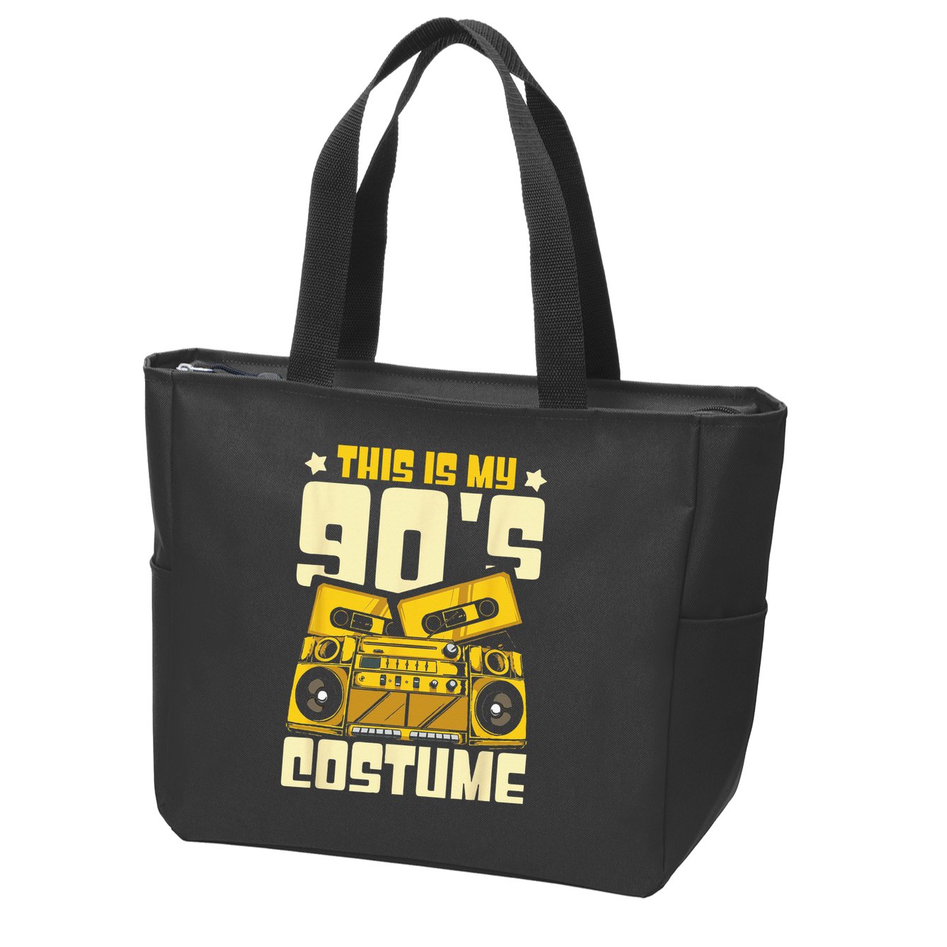 Theme Party Costume 90s Zip Tote Bag