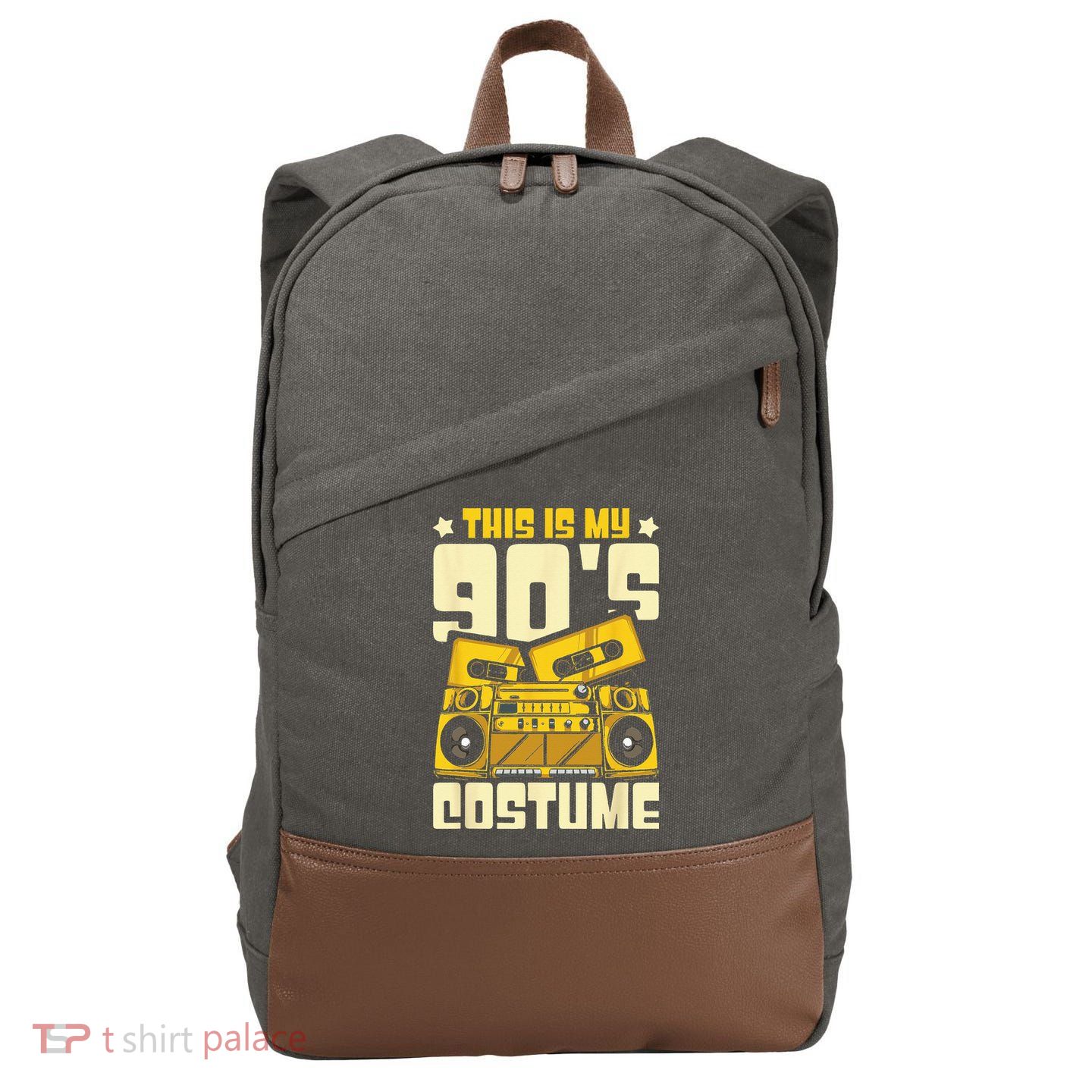 Theme Party Costume 90s Cotton Canvas Backpack