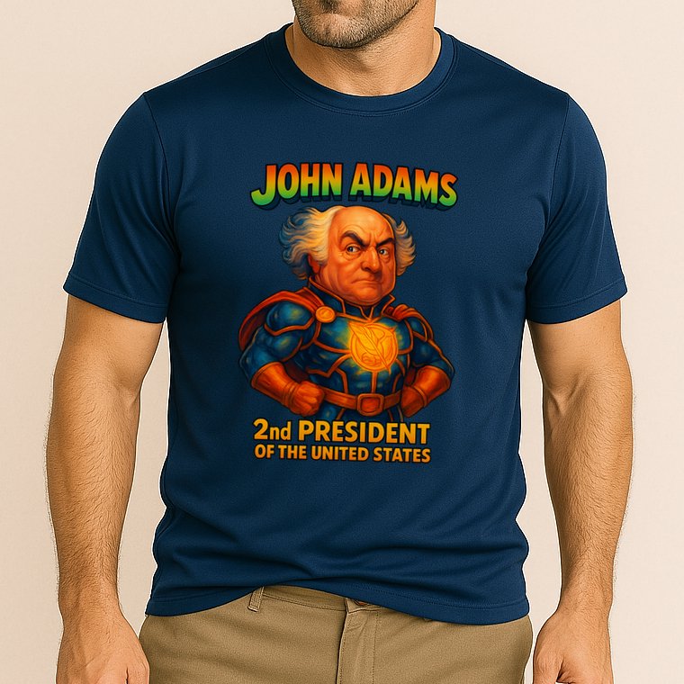 The Presidential Chronicles John Adams Cooling Performance Crew T-Shirt