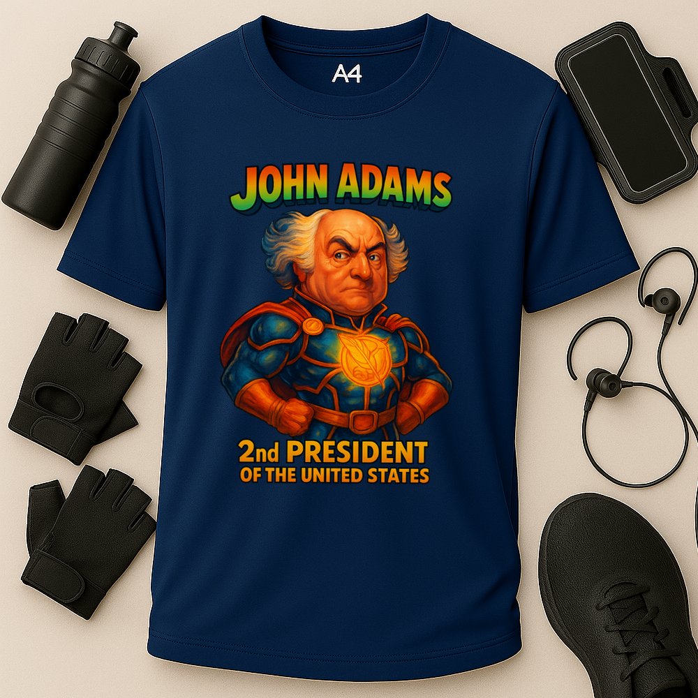 The Presidential Chronicles John Adams Cooling Performance Crew T-Shirt