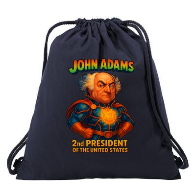 The Presidential Chronicles John Adams Drawstring Bag
